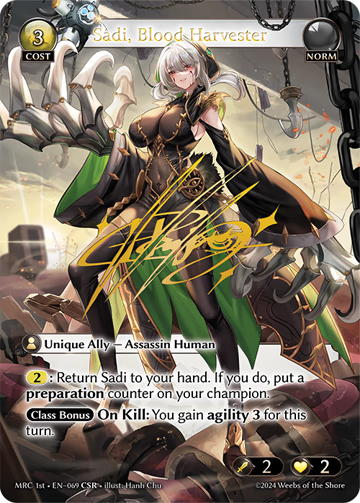 Sadi, Blood Harvester